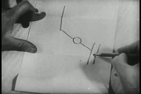 Close-up of hand drawing map on paper 動画素材 11350962