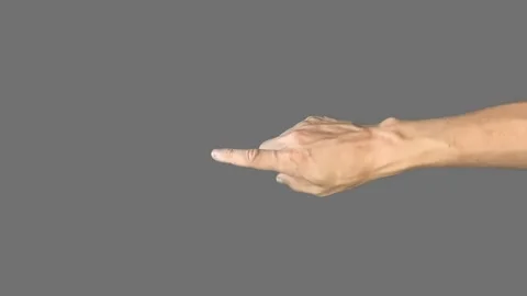 Close-up hand draws with a finger on an isolated background 스톡 동영상 282918334