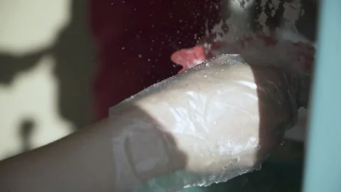 A close up of a hand Stock Footage 155462620
