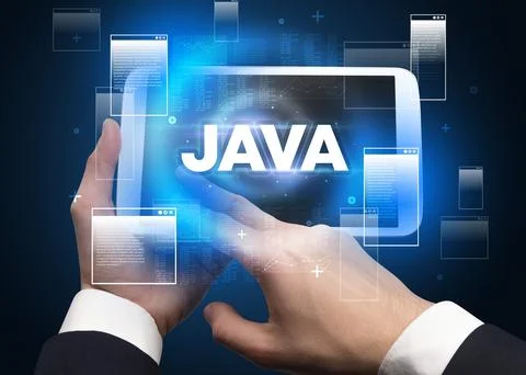 Close-up of a hand holding tablet Foto stock