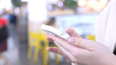 Close-up hand interacts with modern device Stock Footage 339473712