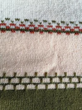 Close up of hand made sweater Stock Photos