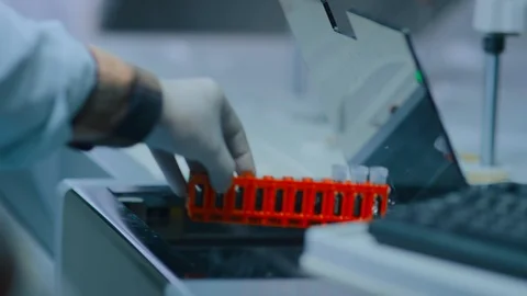 Close up of hand operating a machine Stock Footage 105819936