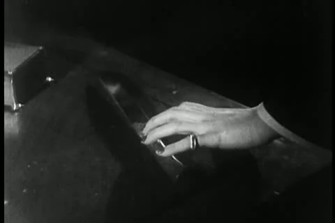 Close-up of hand picking up knife from table Stock Footage 11354081