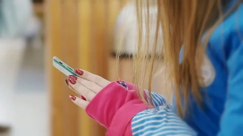 Close up hand take smart phone look message from lovers. Video stock 103845415