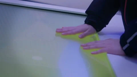 Close-up of hand touch screen Stock-Footage 104753530