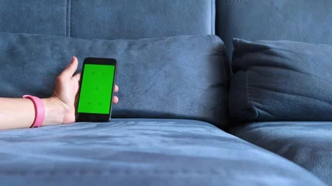 Close up hand touch screen of mobile phone Stock Footage 243191135