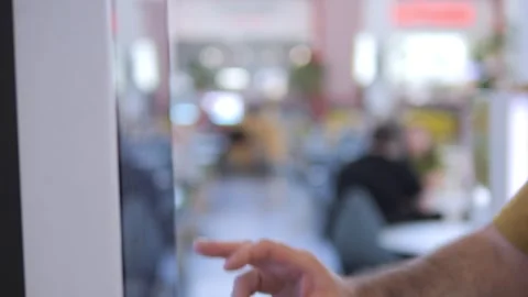 Close-up of hand touching digital display Stock Footage 340911158