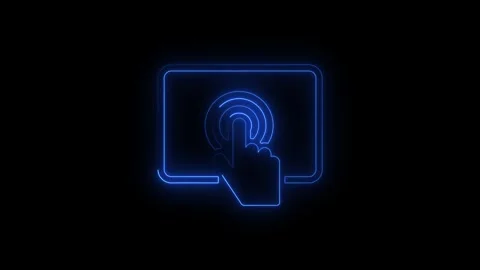 Close-up of a hand touching a digital tablet Stock Footage 345693404
