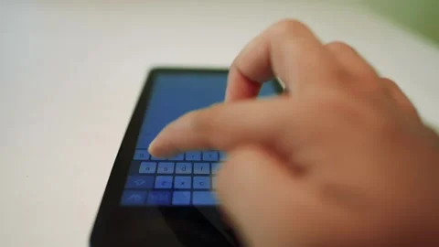 Close-up of a hand typing on a smartphone screen Stock Footage 320724050