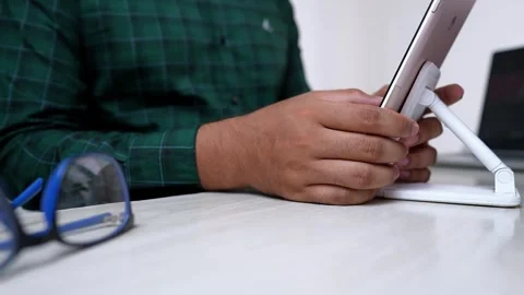 Close-up of Hand Using Computer Mouse and Keyboard Stock Footage 317737147