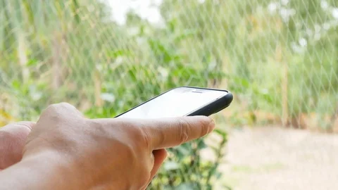 Close up hand using smart phone. 스톡 동영상 128275695