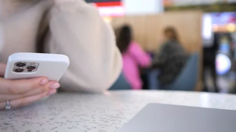 Close-up of hand using smartphone Stock Footage 342077862