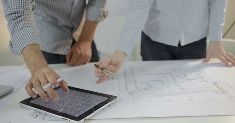 Close-up of a hand of working constructors Stock Footage 81577552