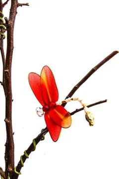 Close up handmade dragonfly Foto stock