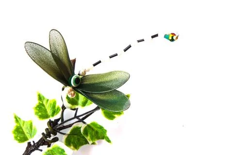 Close up handmade dragonfly Foto stock
