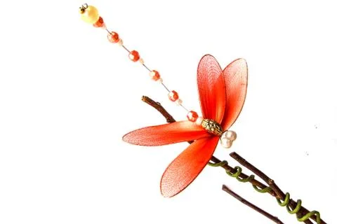 Close up handmade dragonfly Foto stock