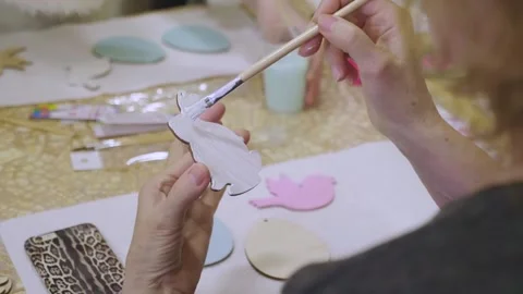 Close-up handmade Easter holiday Vídeos de archivo 166527344