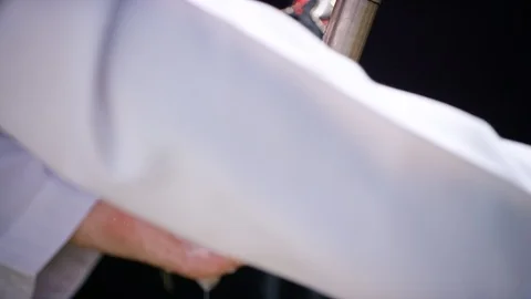 Close-up of hands and hand santizer Stock Footage 127042867