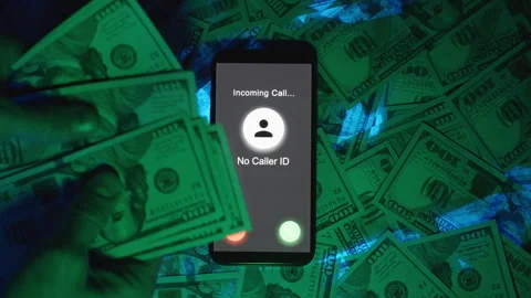 Close-Up of Hands Counting US Hundred-Dollar Bills in Front of a Smartphone Stock Footage 296376042