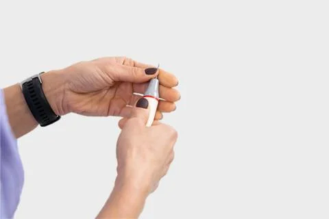 Close-up of the hands of a dentist Stock Photos