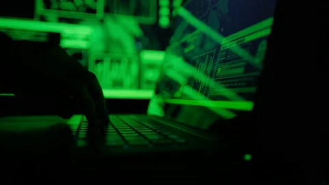 Close up hands of developing programming and coding technologies. Programmer's Stock Footage 161818077