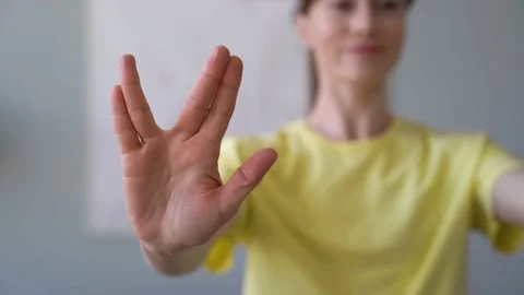 Close-up Of Hands Doing Physical Therapy Hand Exercises. Stock Footage 155107494