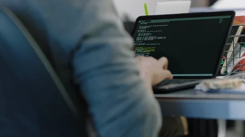 Close up hands engineers developing software app using digital laptop computer 스톡 동영상 96929966
