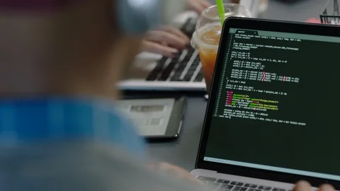 Close up hands engineers developing software app using digital laptop computer Stock Footage 96930000