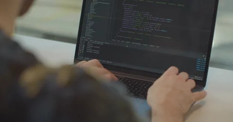 Close up hands engineers developing software app using digital laptop computer Stock Footage 137171865