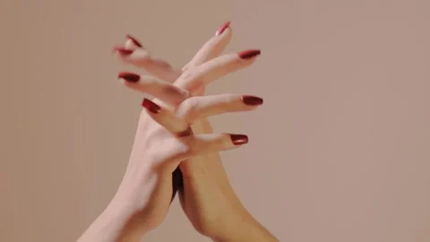 Close-up of hands folded in prayer pose with palms pressed. Conveying faith Stock Footage 319660188