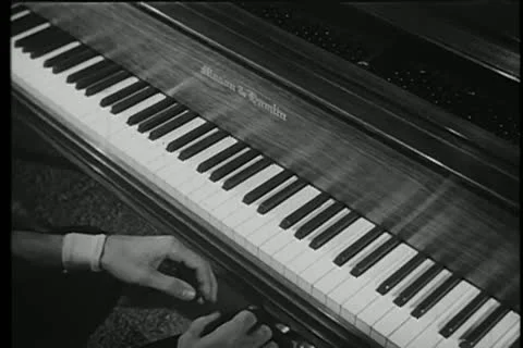 Close-up of hands hesitantly moving towards keyboard Stock Footage 11353710