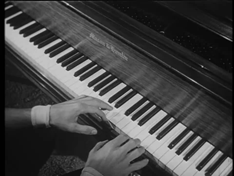 Close-up of hands hesitantly moving towards keyboard Stock Footage 260251625