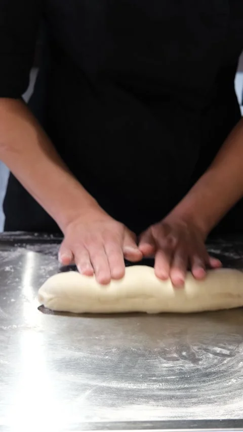 Close-up of hands mixing eggs in red spot. Part of preparation, cuisine cooking Stock-Footage 163302271