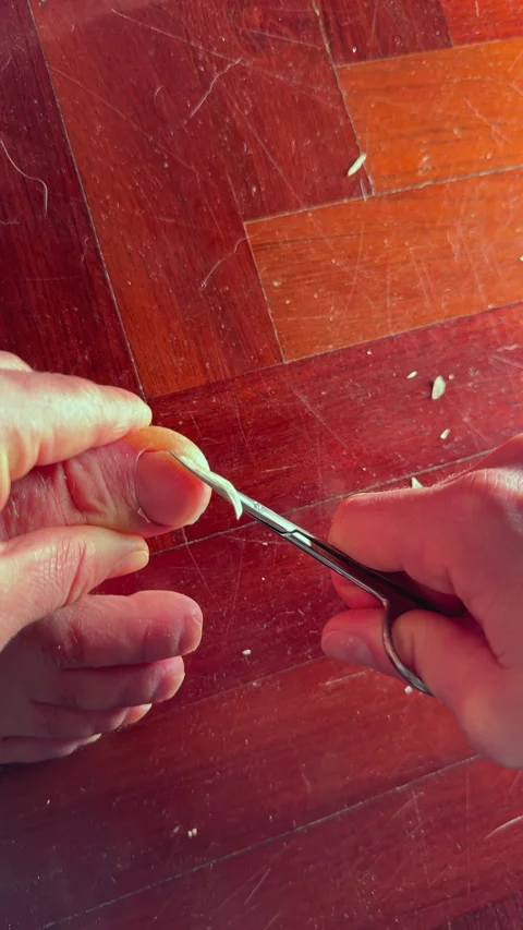 Close-Up of Hands Performing Delicate Craftwork Stock Footage 275679402