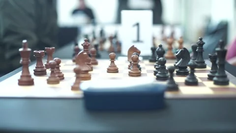 Close up of hands playing chess. Stock Footage 321712833