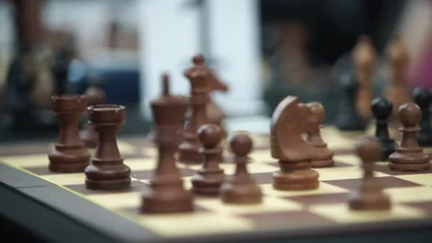 Close up of hands playing chess. Stock Footage 321712837