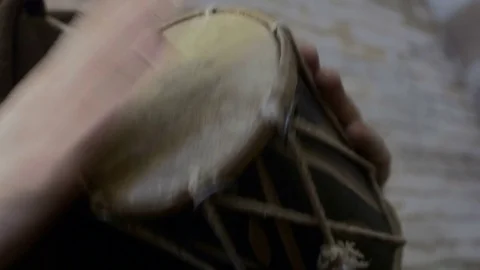Close up of hands playing drums Stock Footage 79635057
