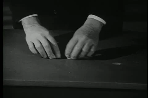 Close-up of hands playing game with walnut shells Stock Footage 11353734