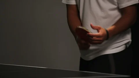 Close up of hands playing ping pong Stock Footage 103867864