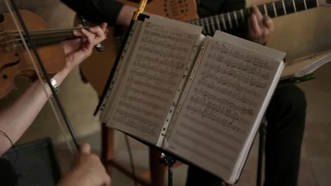 Close-up of hands playing the violin Stock Footage 221225790
