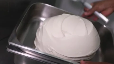 Close-up of hands preparing ice cream Stock Footage 265258002