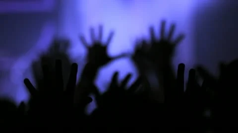 Close Up of Hands Raised Stock Footage 22333658