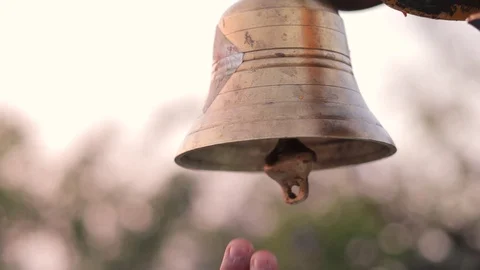 Bells Ring in Hindu Temple in India | Stock Video | Pond5