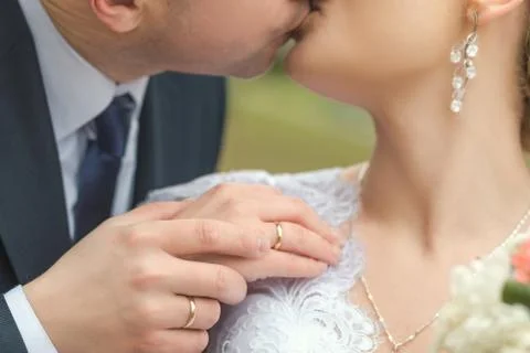 Close-up of hands with rings Stock Photos