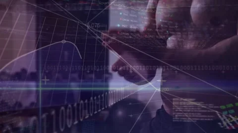Close-up hands rubbing initiating ritual, man preparing workout while code and Stock Footage 331635231