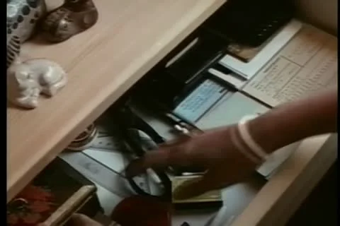 Close-up hands rummaging through drawers Stock Footage 11346078