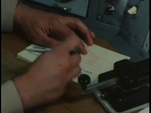 Close-up hands tapping out morse code message Stock Footage 260249148