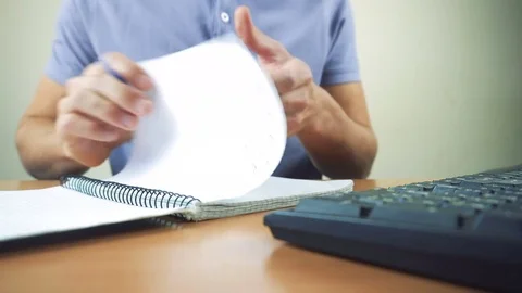 Close up of hands typing on computer keyboard and mouse Video stock 84266926