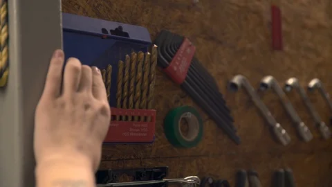 Close up hands using drill 스톡 동영상 105241032